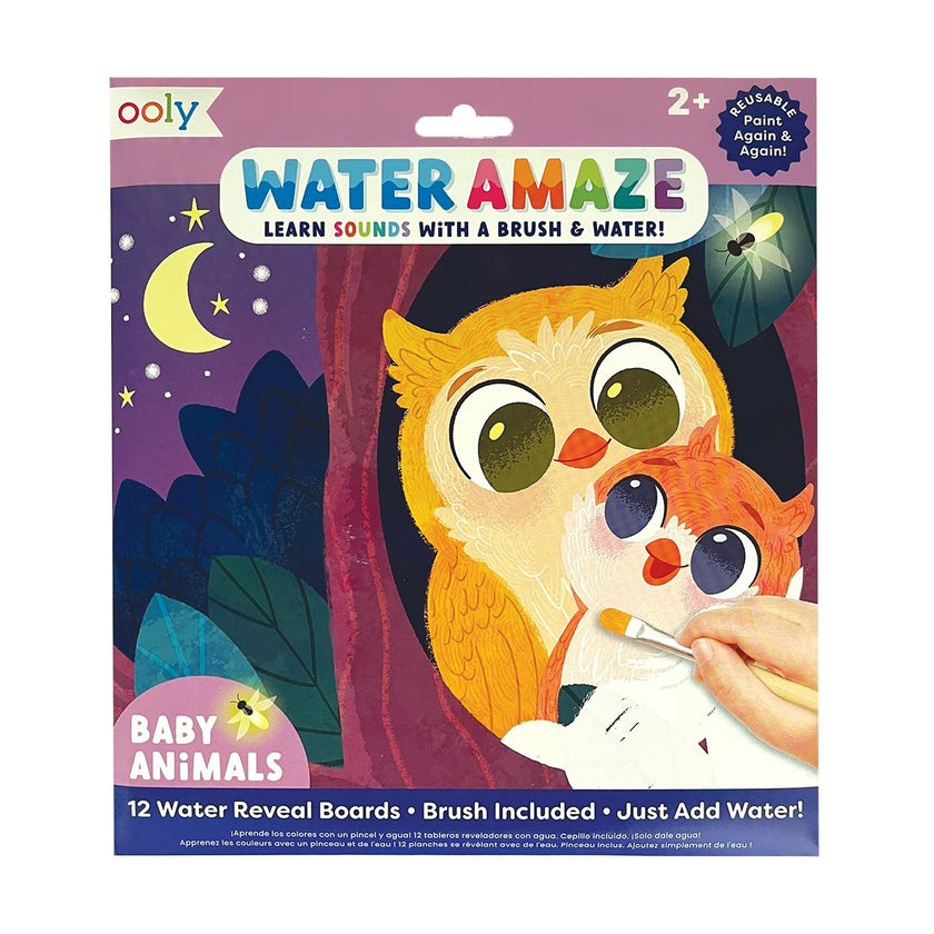 Water Amaze Water Reveal Boards - Baby Animals - 12 Boards