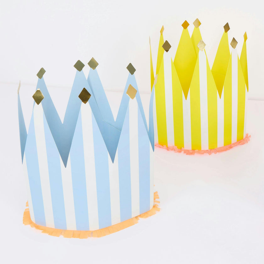Striped Party Crowns