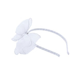 White Shimmer Bow Headband