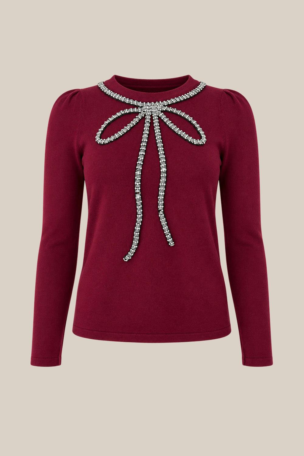Rhodes Sweater in Burgundy