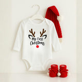 Baby Christmas Red Santa Hat Gift Set