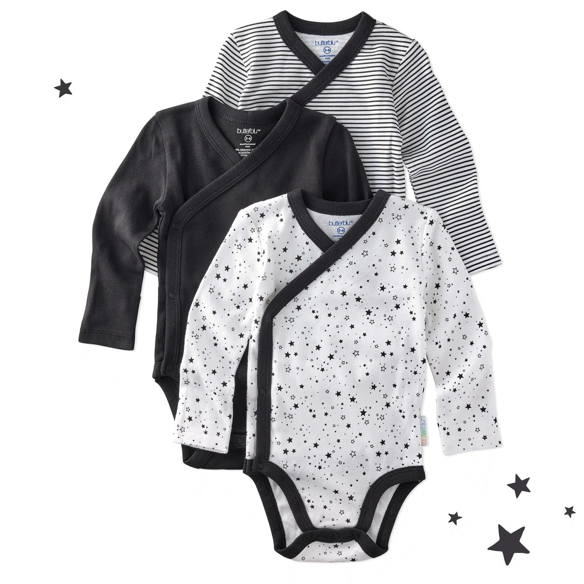 STERLING 3-Pack Side Snap Bodysuit