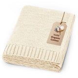 Soft Cotton Bubble-Knit Baby Stroller Blanket