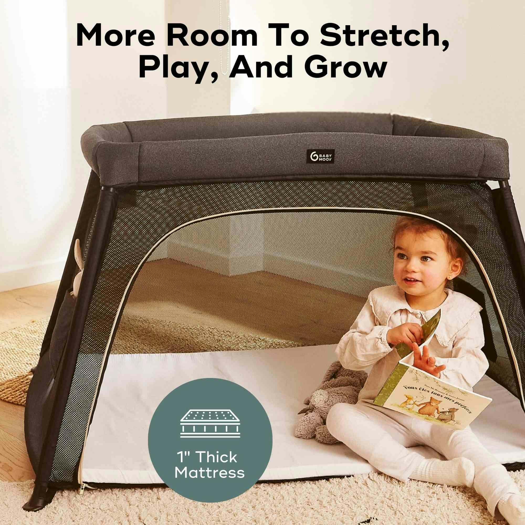 Moov and Comfy 3-in-1 Travel Crib and Play Yard