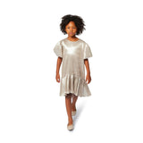 Balloon sleeve dress