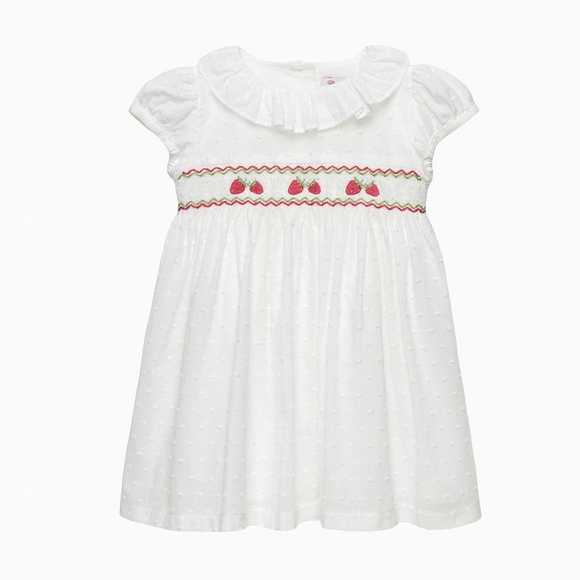Baby Strawberry Smocked Dress