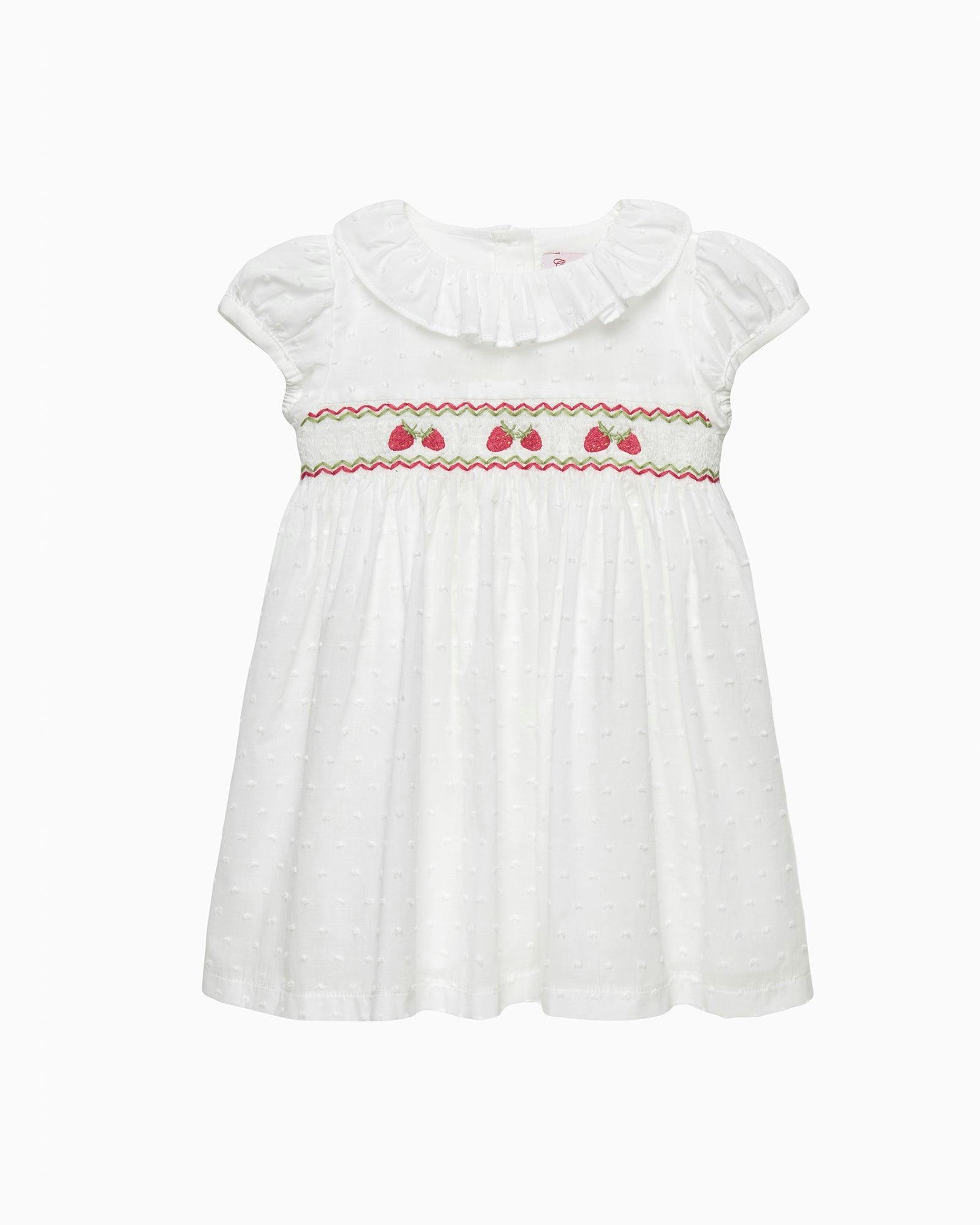 Baby Strawberry Smocked Dress
