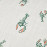 Mint Lobster Bamboo Swaddle