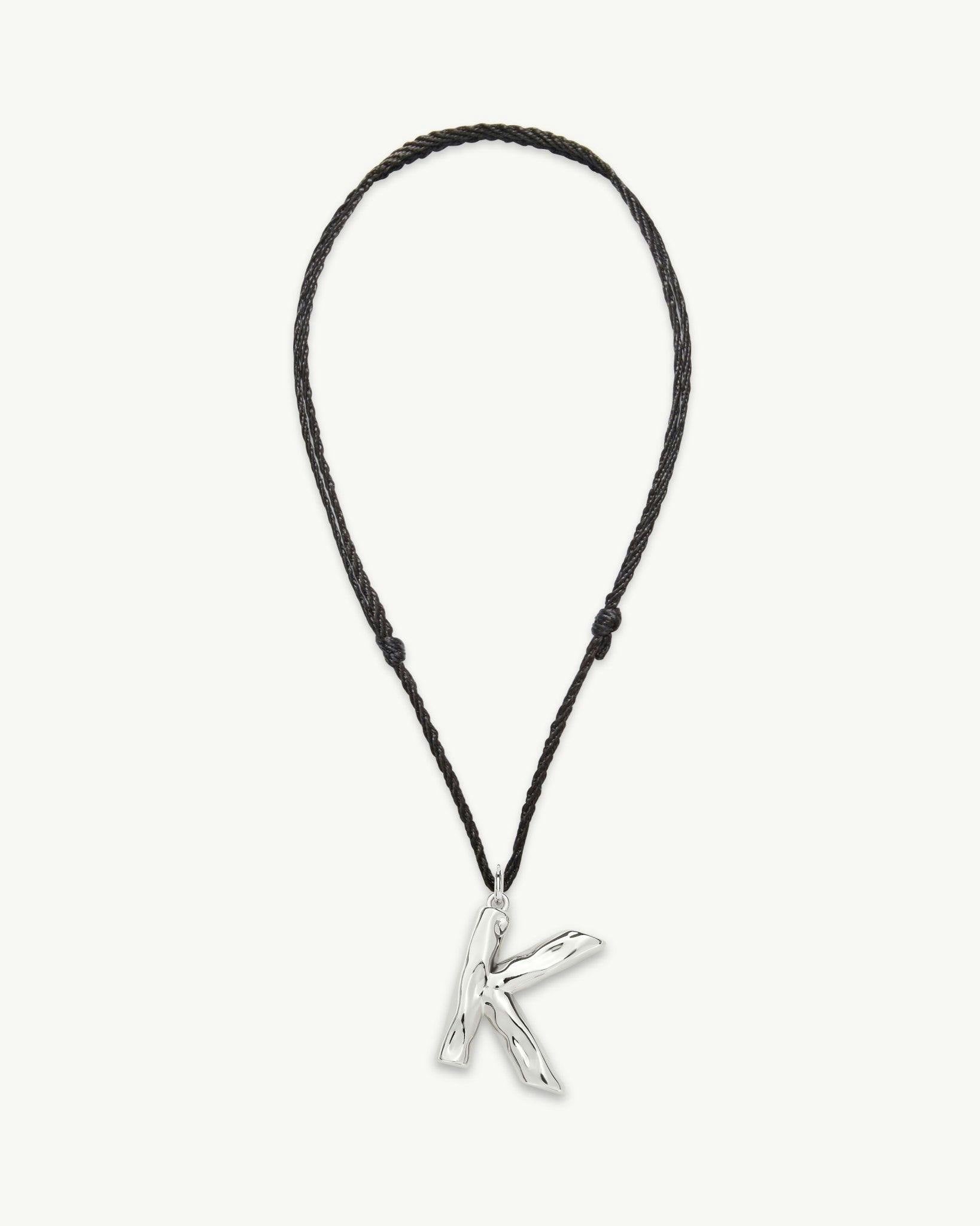 Grande Monogram Necklace in Silver