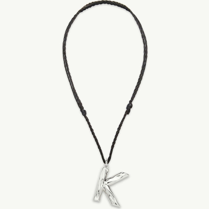 Grande Monogram Necklace in Silver