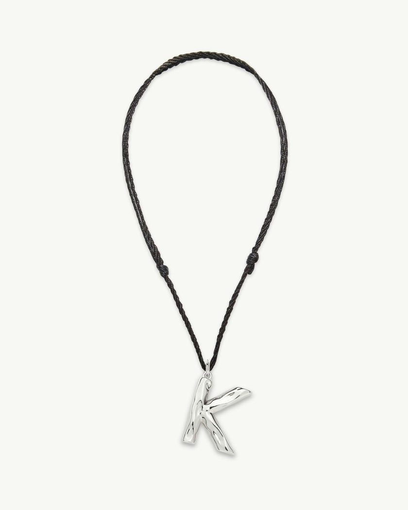 Grande Monogram Necklace in Silver