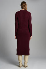 AVA SWEATER | MERLOT