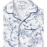 Kid's Twill Pajama Set in Timeless Toile