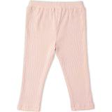 Organic Lace Collar Onesie & Tights Set - Blush