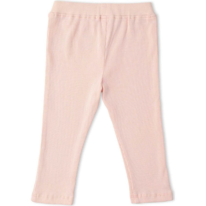 Organic Lace Collar Onesie & Tights Set - Blush