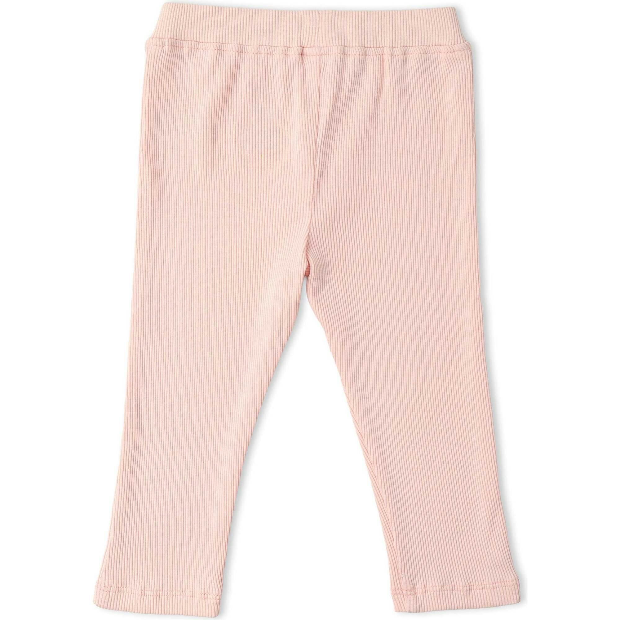 Organic Lace Collar Onesie & Tights Set - Blush