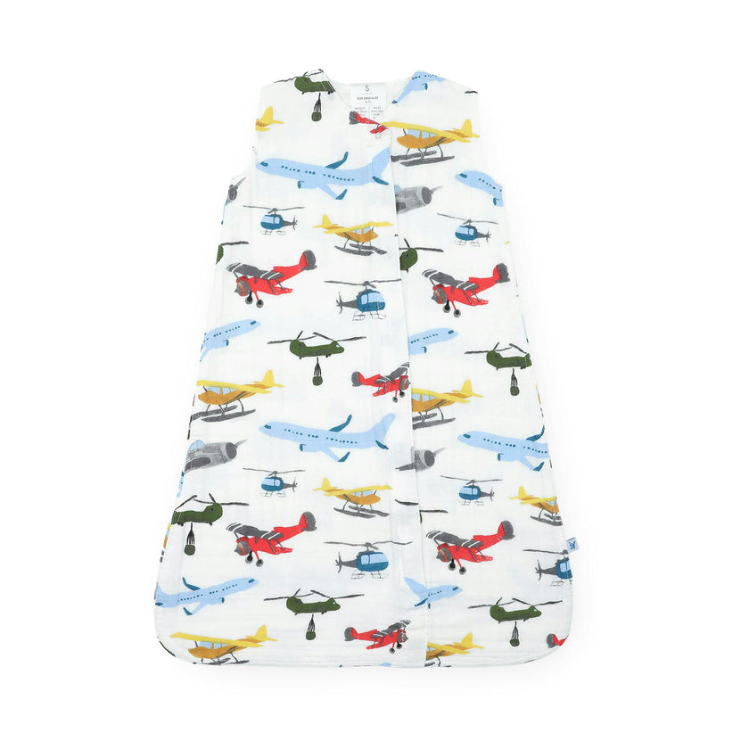 Cotton Muslin Sleep Bag - Air Show