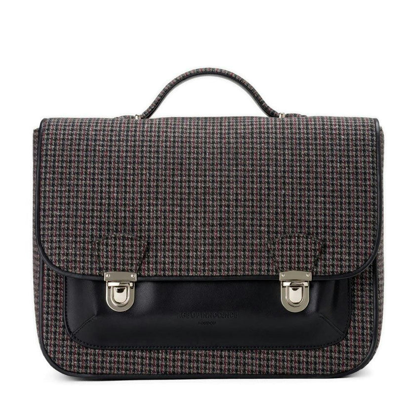 Boston Plaid Adjustable Shoulder Strap Schoolbag