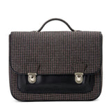 Boston Plaid Adjustable Shoulder Strap Schoolbag
