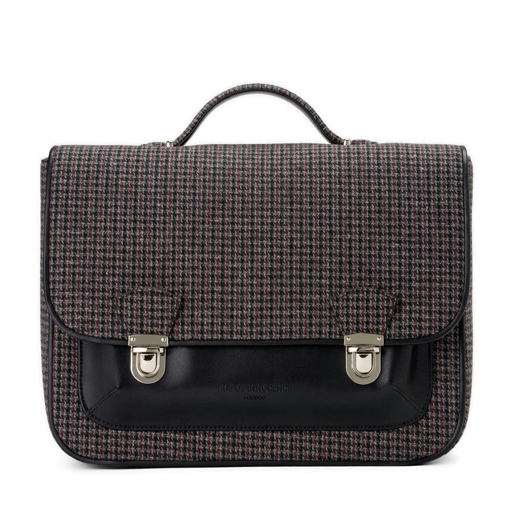 Boston Plaid Adjustable Shoulder Strap Schoolbag