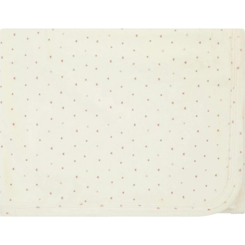 Velour Dot Pattern Wrap Blanket