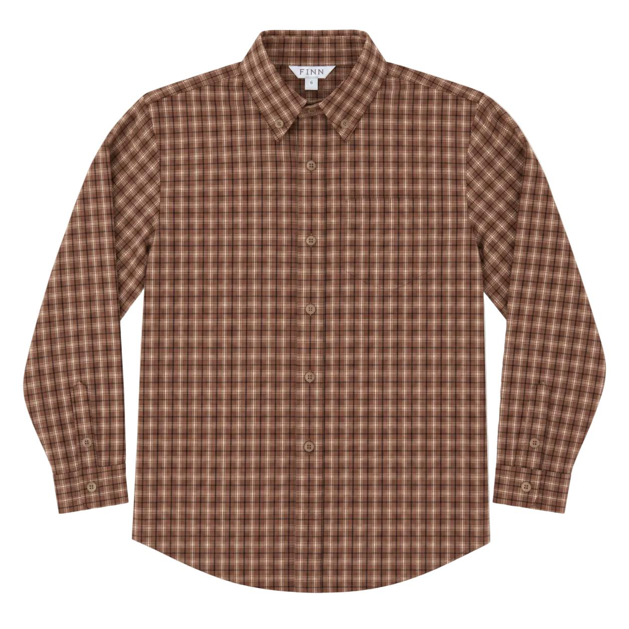 Pierfront Buttondown - Saddle Plaid