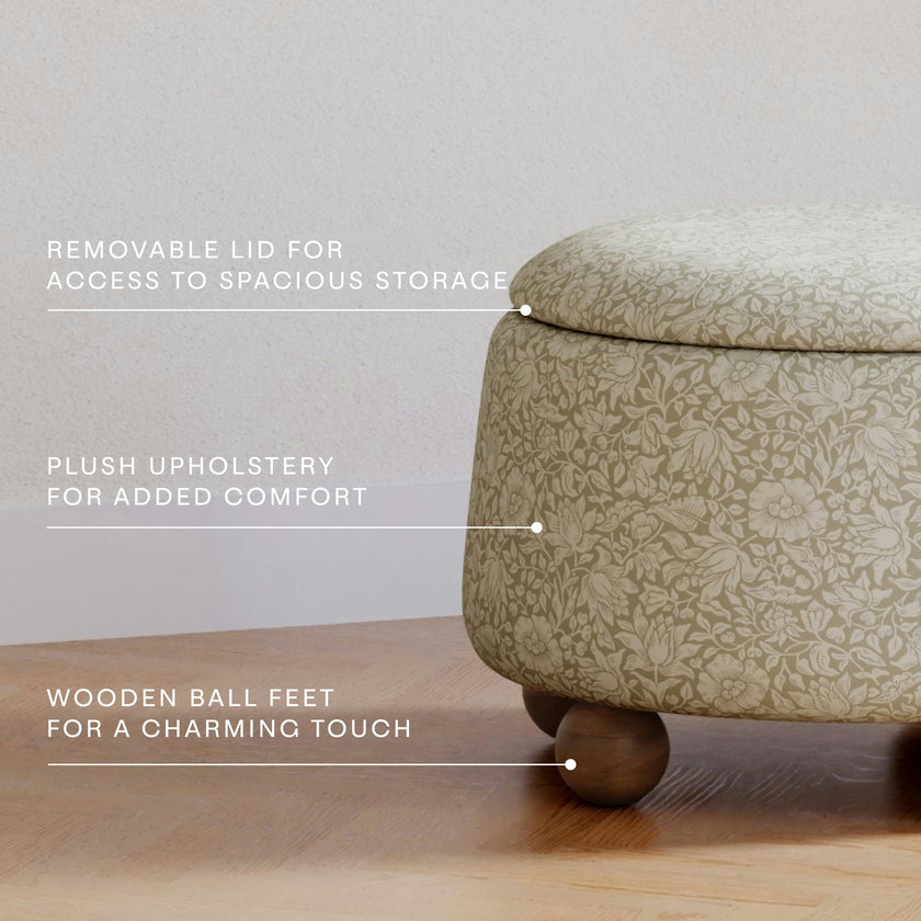 Namesake Morris & Co. x Namesake Tuffet Storage Ottoman