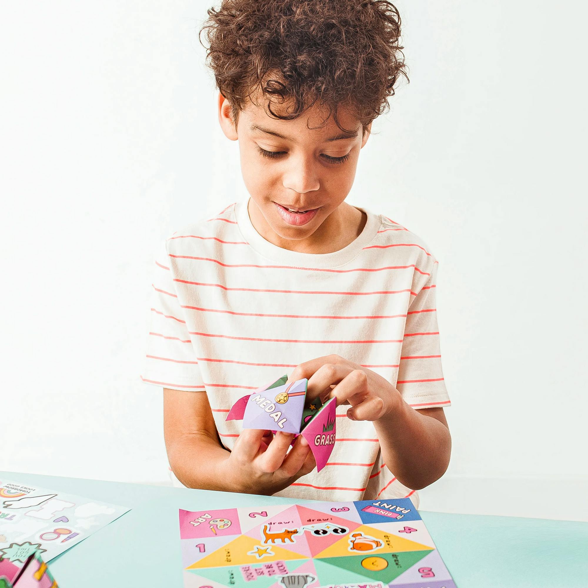 DIY Fortune Tellers Activity Kit - 24 Designs - 2 Sticker Sheets
