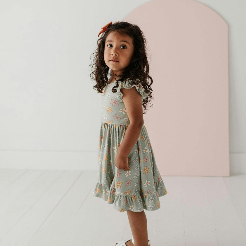 Girl's Sleeveless Twirl Dress