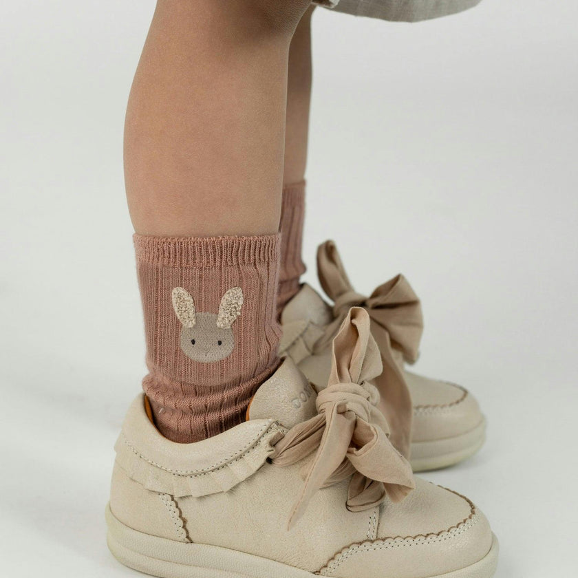 Bell Socks | Fluffy Bunny | Rose Dawn