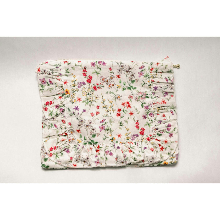 Wildflower Waltz Timeless Floral Ruffle Zipper