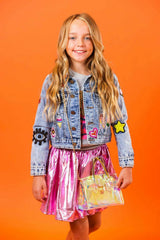 All About the Patch Crop Denim Jacket