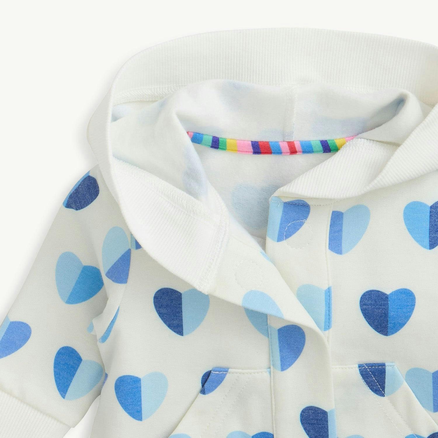 Magnetic Hoodie Sweatsuit BLUE HEARTS