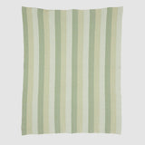 Cotton Sustainable Knit Striped | Chevron Throw Blanket - Herringbone Hues
