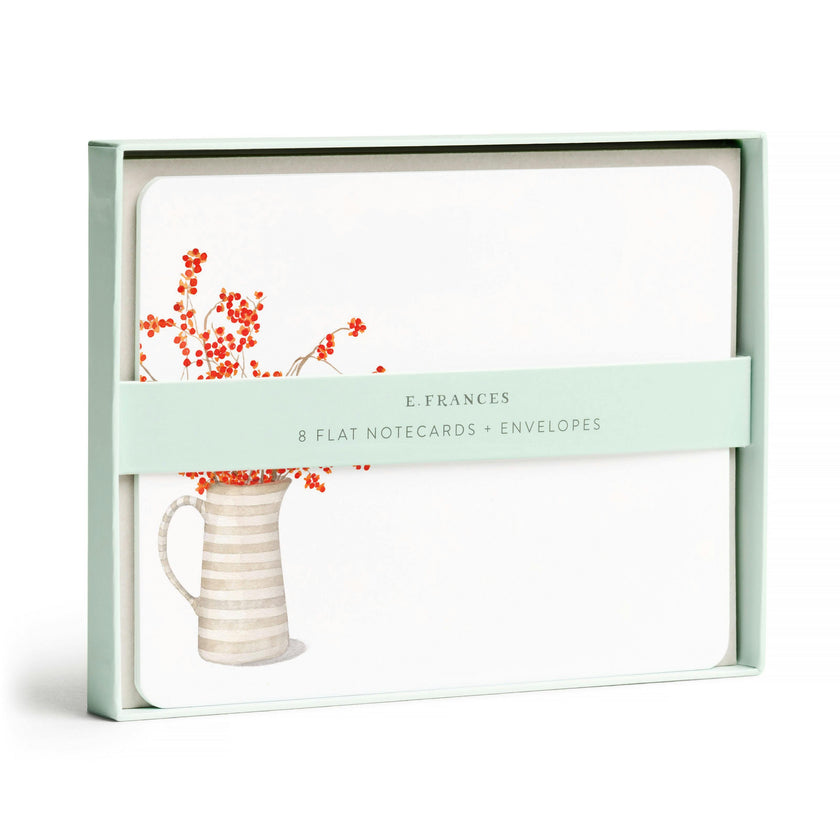Set of 8 Flat Notecards