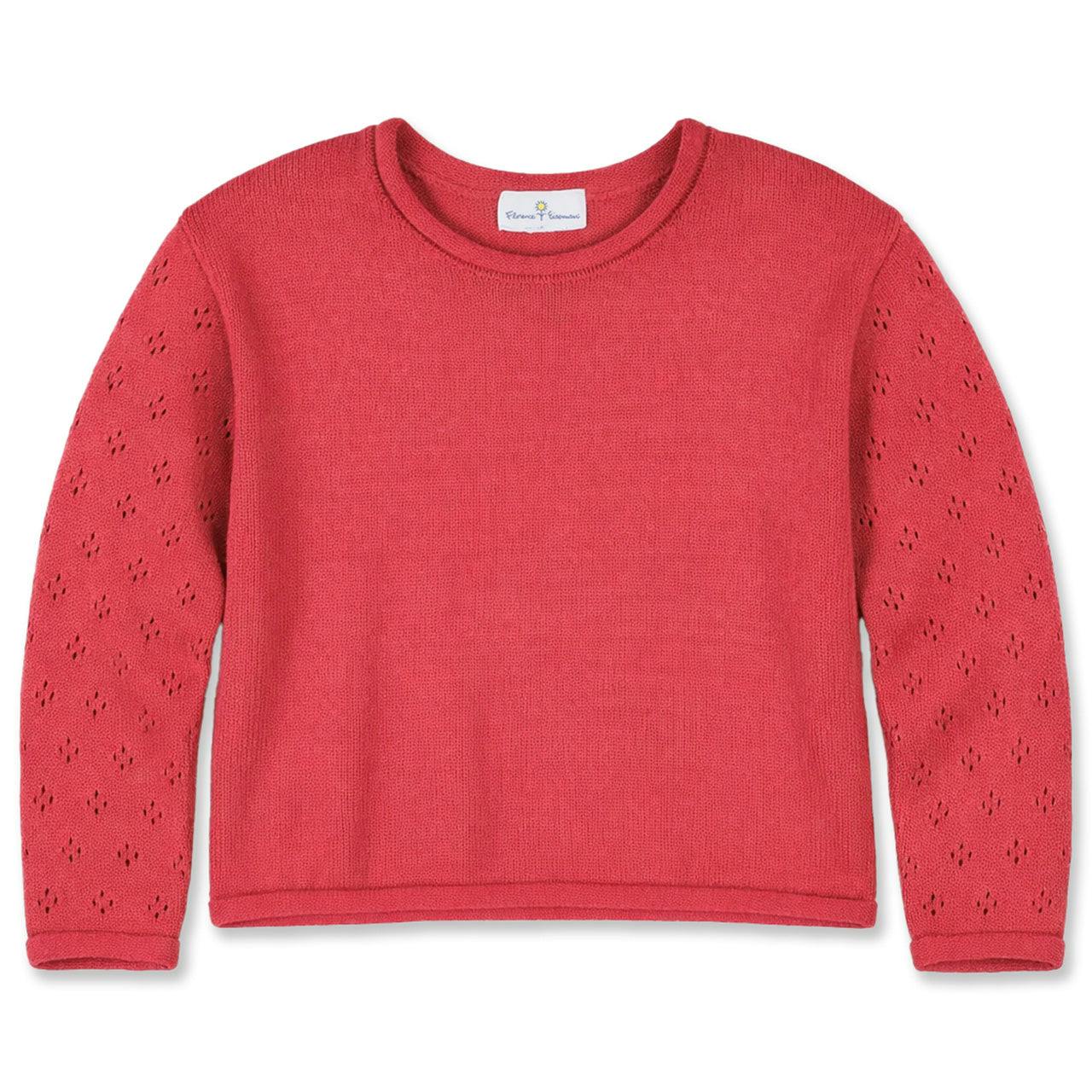 Sweater with Textured Sleeves