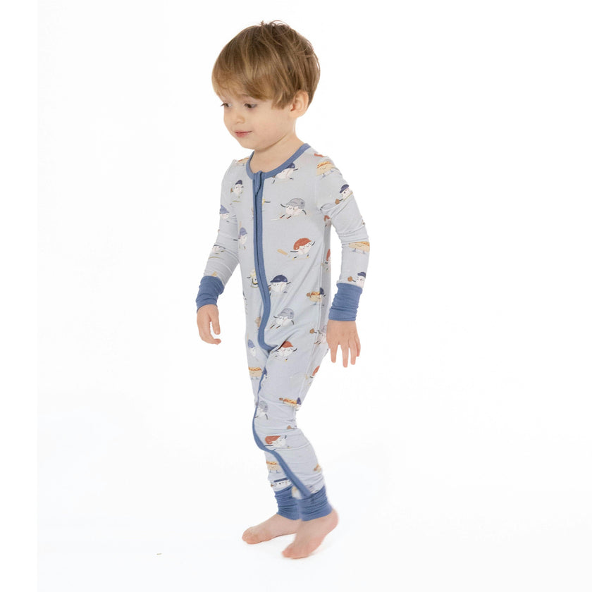 Baseballs Playing Baseball - Convertible Romper