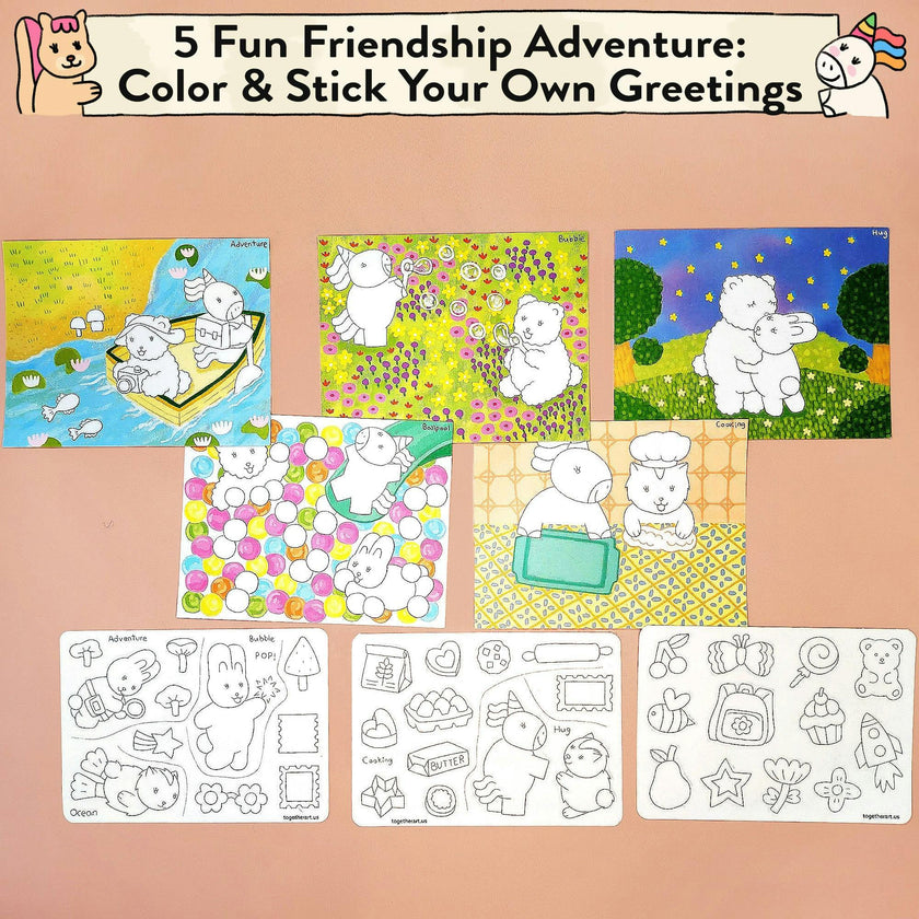 To My Friends Postcard Art Kit