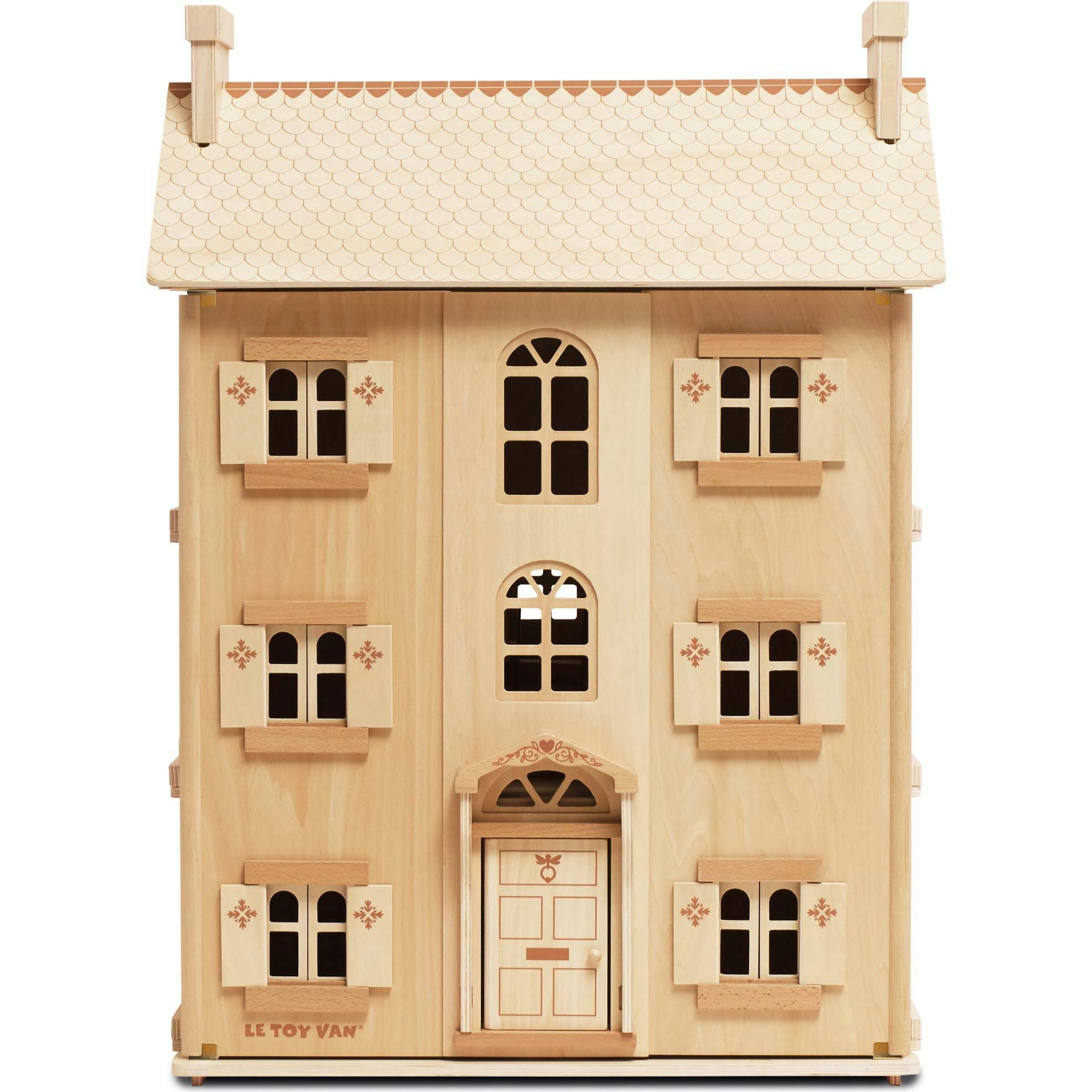 Grand Natural Wood Dolls House