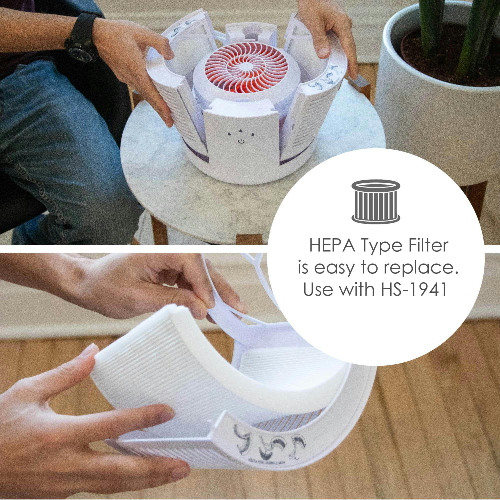 Air Purifier with HEPA, For Small Rooms