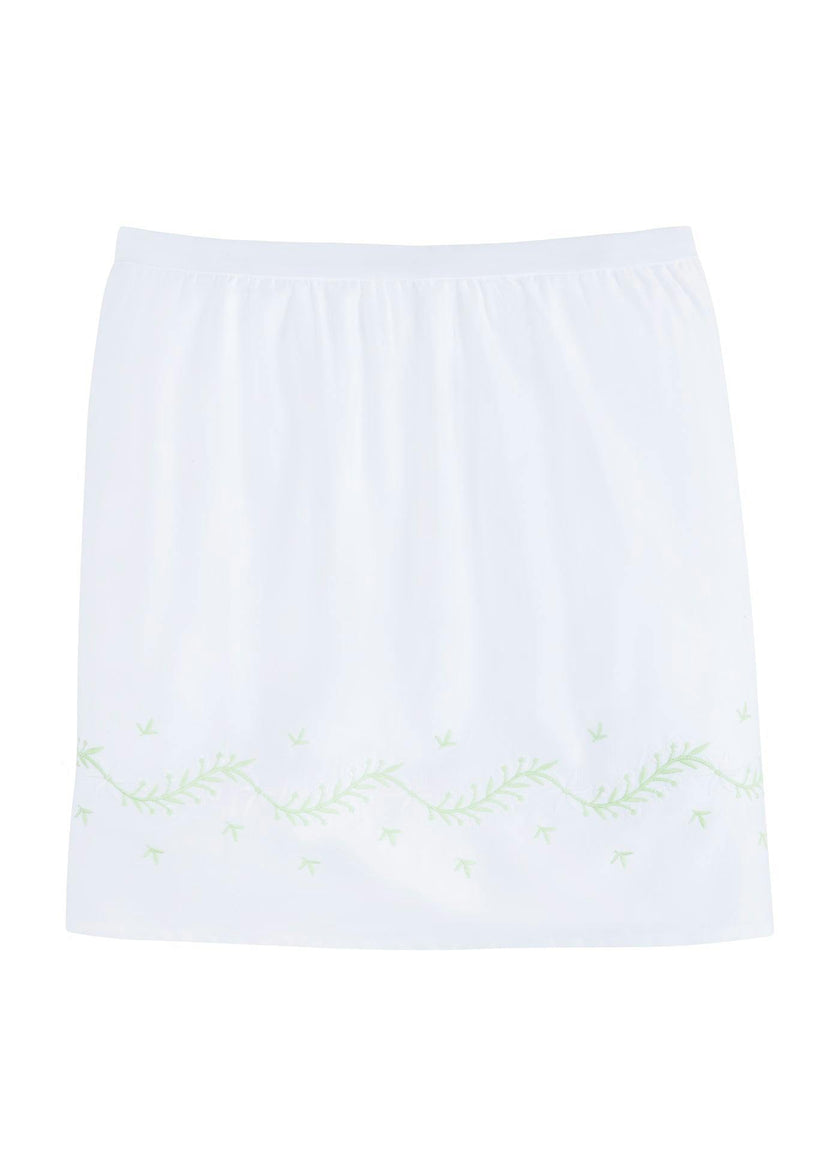 Embroidered Crib Skirt - Meadow