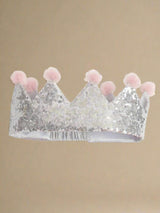 Pink & Silver Crown For Girls
