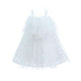 White Floral Bow Cadiz Dress
