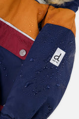 Baby One Piece Snowsuit Adapted For Car Seats Burgundy