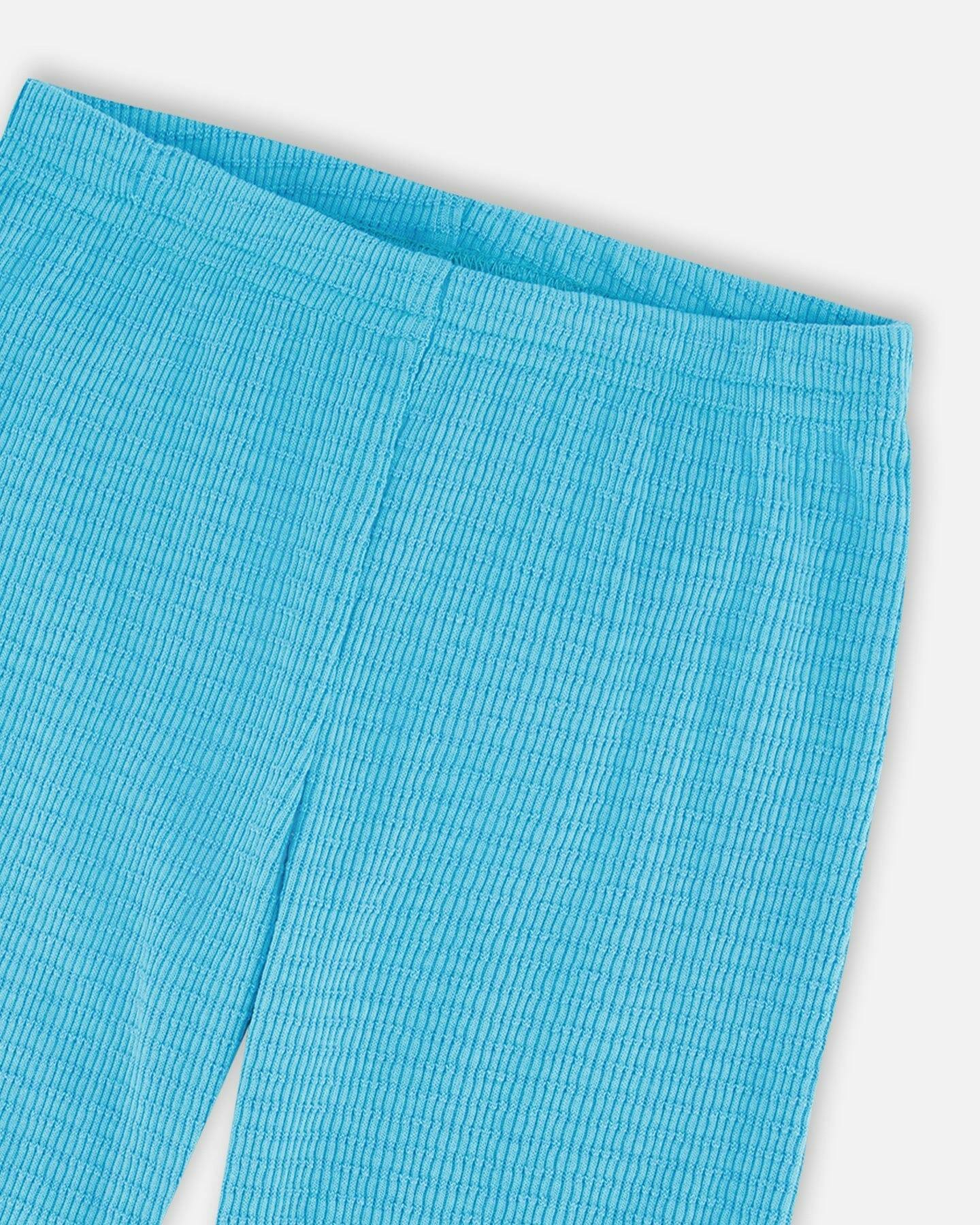 Crinkle Jersey Leggings Blue