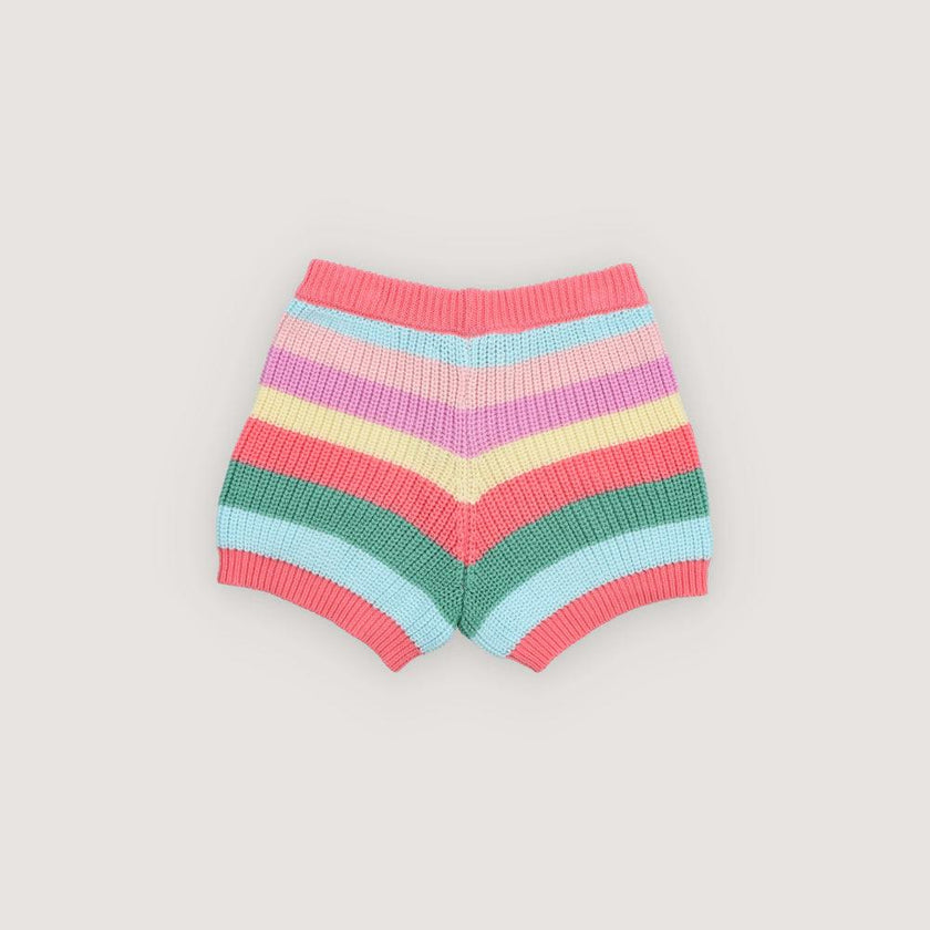 Canela Short Flamingo Pink Multicolor Stripes