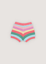 Canela Short Flamingo Pink Multicolor Stripes