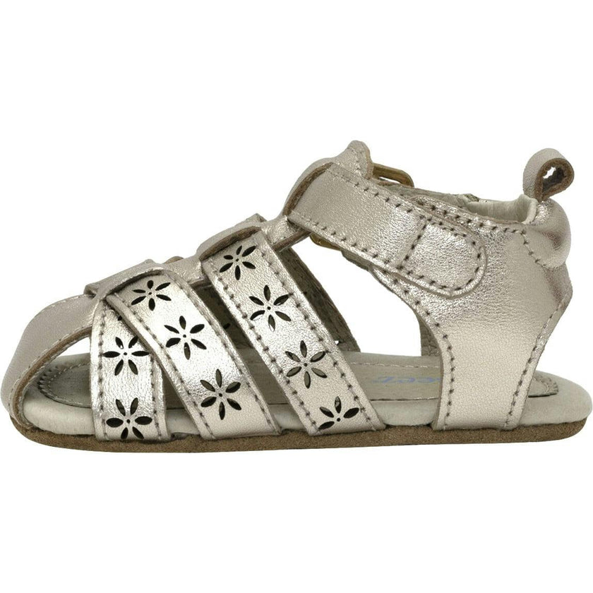 Fleur Gold Leather Sandal