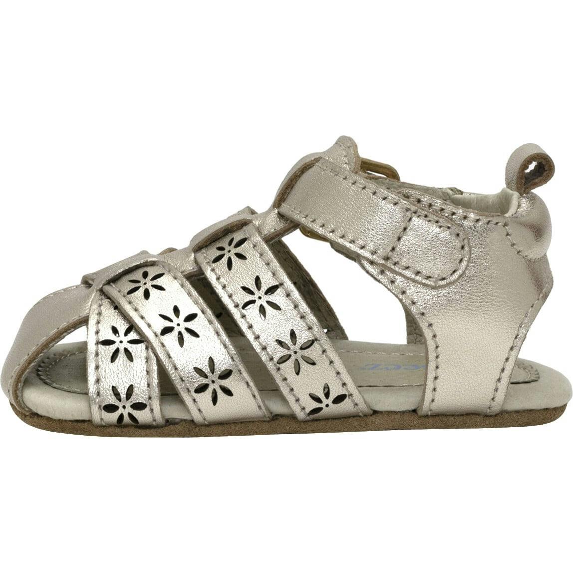 Fleur Gold Leather Sandal