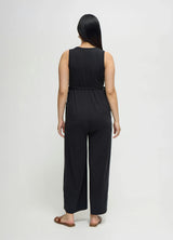 Wide Leg Knit Maternity and Nursing Jumpsuit